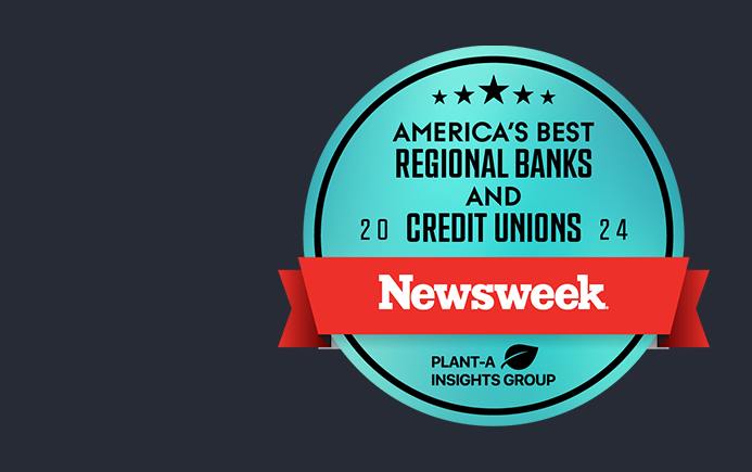 Award seal for America's Best Regional Banks and Credit Unions