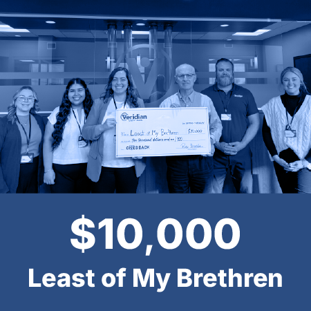 $10,000 awarded to Least of My Brethern