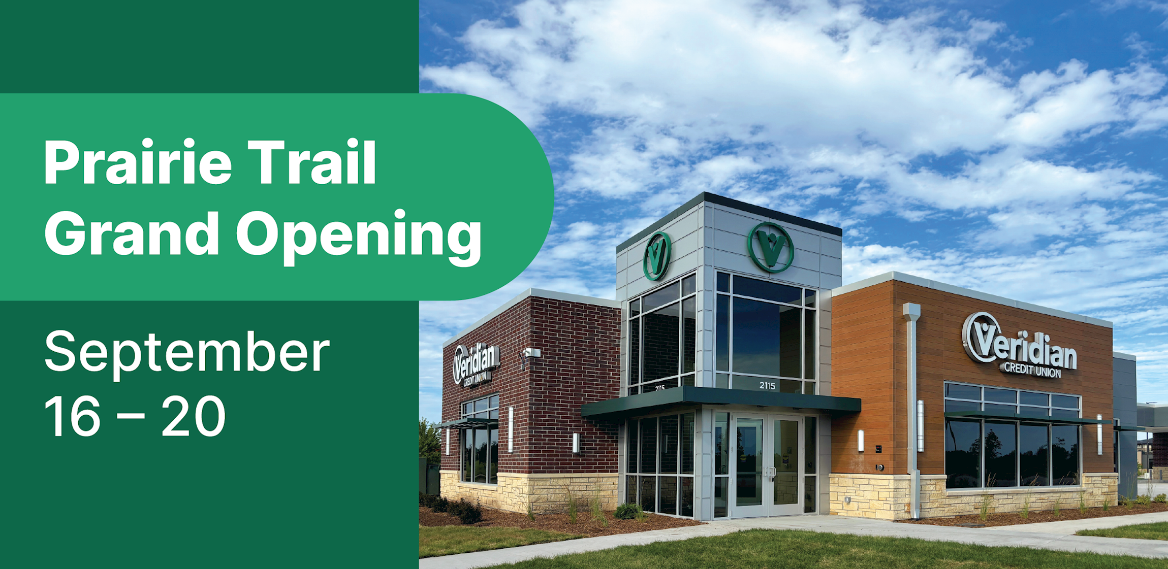 Prairie Trail Grand Opening Sept. 16 - 20