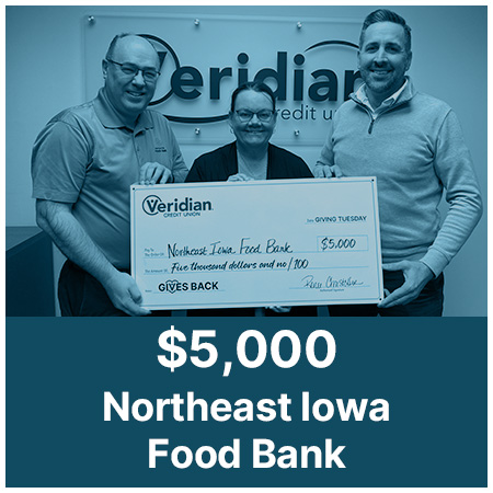 $5,000 awarded to Northeast Iowa Food Bank